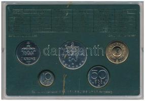 Norvégia 1987. 10ö-10K (5xklf) forgalmi sor műanyag tokban T:UNC
Norway 1987. 10 Öre - 10 Kroner (5...