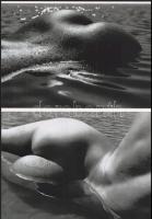 cca 1953 Lucien Clerque (1934-2014) francia fotóművész felvételei, 2 db modern nagyítás, jelzés nélkül, 15x21 cm