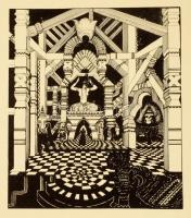 Lajos Ferenc: Ázsia. Lajos Ferenc 12 rajza. Magyar grafikusok könyvei. IV. kötet. [Bp., 1938.], Szép...