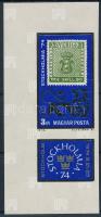 1974 Stockholmia ívsarki vágott szelvényes bélyeg