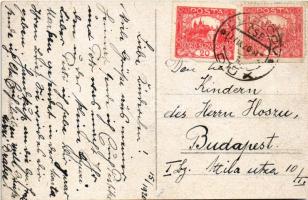 1920 Duchcov, Dux; Strandvillen / villas (worn corners)