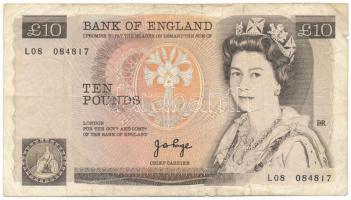 Nagy-Britannia DN (1980-1988) 10P "L08 084817" T:F,VG Great Britain ND (1980-1988) 10 Pounds "L08 084817" C:F,VG Krause 379.b