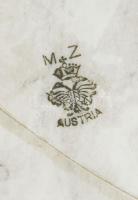 ca 1916 Ferenc József császárt és Vilmos császárt ábrázoló propaganda festett tálka, ragasztott. 15x...