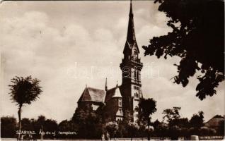 1940 Szarvas, új evangélikus templom. Müller Károlyné kiadása (EM)