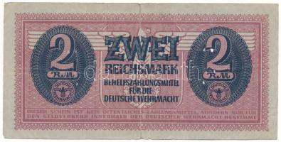 Német Harmadik Birodalom / Wehrmacht 1942-1944. 2M T:F,VG ly. German Third Reich / Wehrmacht 1942-1944. 2 Reichsmark C:F,VG holes Krause M37