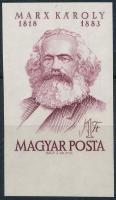 1953 Karl Max vágott ívszéli bélyeg (8.000)