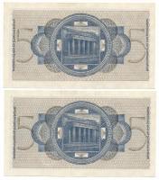 Német Harmadik Birodalom / Német megszállt területek 1940-1945. 5M (2x) sorszámkövetők "S 20985...