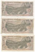 Ausztria 1967. 20Sch (3x) T:F
Austria 1967. 20 Schilling (3x) C:F
Krause 142