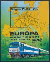 1979 Európa vasútjai vágott blokk (7.000)