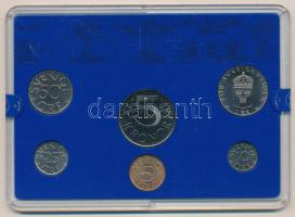 Svédország 1981. 5ö - 5K (6xklf) forgalmi sor műanyag tokban T:UNC
Sweden 1981. 5 Öre - 5 Kronor (6...