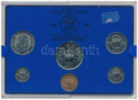 Svédország 1978. 10ö - 5K (6xklf) forgalmi sor műanyag tokban T:UNC
Sweden 1978. 10 Öre - 5 Kronor ...