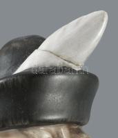 Herendi Táncoló juhász. Jelzett, fejtolla ragasztott, m: 29 cm