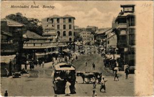 1909 Mumbai, Bombay; Moombadevi Road, tram (EB)