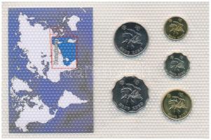 Hongkong 1997-1998. 10c - 2$ (5xklf) "A világ pénzérméi" vákuumcsomagolt forgalmi érme öss...