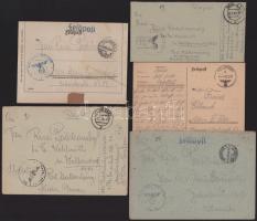30 db Deutsches Reich II. világháborús tábori levél tartalommal / Deutsches Reich 30 field post cove...