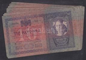 1904. 10K (14x) köztük ugyanabból a szériából valók T:III,IV