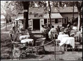 cca 1961 A soroksári Dunaparton működött Hullám büfé, 1 db modern nagyítás jelzés nélkül, 15x21 cm