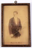 1893 Marcello Rossi (1862-1897) olasz hegedűművész autográf dedikált fotója kassai fellépésé alkalmá...