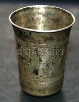 XIX. sz.: Ezüst keresztelőpohár régi jellel 24,6 g / Silver baptizing-glass