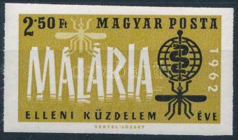1962 Malária elleni küzdelem éve (I.) vágott bélyeg