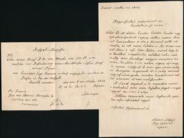 1857 Hivatalos levél, benne az érdekes eredeti levél és annak mellékletei / Official cover "KIS...