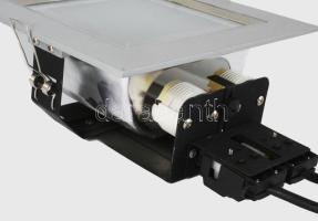 6 darab Philips FBH022 álmennyezetbe építhető szögletes lámpatest, jó állapotban, 22x22 cm