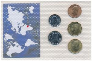 Tanzánia 1977-1992. 5s - 1Sh (6xklf) "A világ pénzérméi" vákuumcsomagolt forgalmi érme öss...