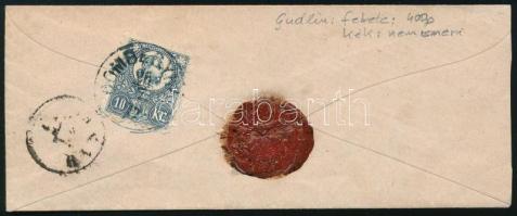 1872 Ajánlott levél Réznyomat 5kr, hátoldalán 10kr bérmentesítéssel kék / blue "DOMBEGYHÁZA&quo...