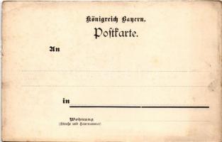 Bad Reichenhall, Gruß vom Listsee. Julie Madlseder Art Nouveau, floral (EB)