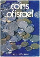 Izrael 1983. 1a-10Sh (7xklf) "Izrael 35. évfordulója" piefort forgalmi sor karton dísztokb...