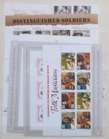 USA gyűjtemény, benne régiek is, légiposta, sorok, blokk, de sok pecsételt légiposta bélyeg is, A4-e...