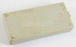 Szovjet mikrométer, eredeti műanyag dobozában, jó állapotban