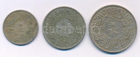 Szaúd-Arábia 1957-1960. 1q-4q (3xklf) T:XF,VF Saudi Arabia 1957-1960. 1 Qirsh - 4 Qirsh (3xdiff) C:XF,VF