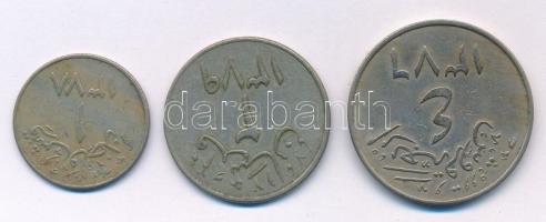 Szaúd-Arábia 1957-1960. 1q-4q (3xklf) T:XF,VF
Saudi Arabia 1957-1960. 1 Qirsh - 4 Qirsh (3xdiff) C:...