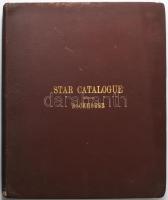T. T. Backhouse: Catalogue of 9842 stars, or, All stars very conspicuous to the naked eye, for the epoch of 1900. Sunderland, 1911, Hills and Co., XX+186 p. Átkötött egészvászon-kötés, kissé kopott, kissé foltos borítóval.
