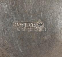 Berndorf ezüstözött teás kanna és Hacker tejkiöntő, jelzett, m: 15 cm alatt