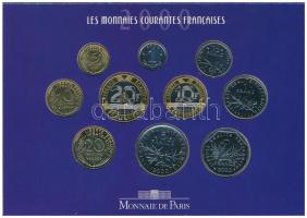 Franciaország 2000. 1c-20Fr (10xklf) forgalmi sor karton dísztokban T:UNC ragasztás elengedett
Fran...