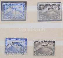 1928/1931 Zeppelin 2 x Mi 423-424 + 1936 Lóverseny blokk Mi Bl 4 (Mi EUR 126.-)