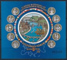 1985 Európai Bizottsági és Együttműködési Értekezlet IX. - Kulturális Fórum vágott blokk (6.000)