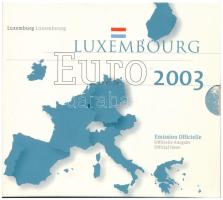 Luxemburg 2003. 1c-2E (8xklf) forgalmi sor karton dísztokban T:UNC  Luxembourg 2003. 1 Cent - 2 Euro (8xdiff) coin set in cardboard case C:UNC