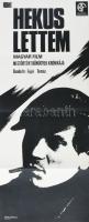 1972 Hekus lettem c. magyar film, plakát, papír, hajtásnyomokkal, 70x28 cm
