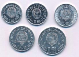 Észak-Korea 2002-2008. 1ch-1W Al (5xklf) T:UNC,AU
North Korea 2002-2008. 1 Chon - 1 Won Al (5xdiff)...