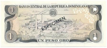 Dominika 1982. 1P fekete "ESPECIMEN (Minta)" bélyegzéssel mindkét oldalon, "D 000000 ...