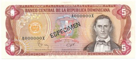 Dominika 1982. 5P fekete "ESPECIMEN (Minta)" bélyegzéssel mindkét oldalon, "A 000000 ...