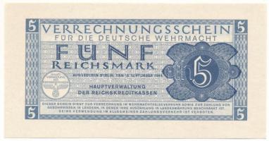 Német Harmadik Birodalom / Deutsche Wehrmacht 1944. 5M T:AU German Third Reich / Deutsche Wehrmacht 1944. 5 Reichsmark C:AU Krause M39