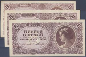 1946. 10.000BP (3x) színeltérések T:I