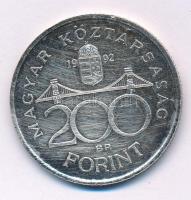 1992. 200Ft Ag "MNB" T:XF patina Adamo F13