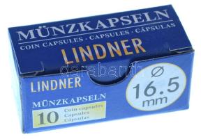 Lindner érmekapszula 16,5mm - 10 darabos