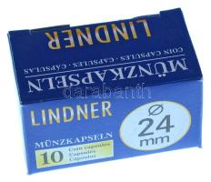 Lindner érmekapszula 24mm - 10 darabos