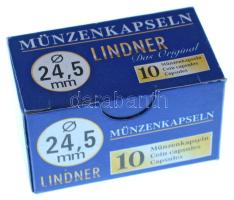 Lindner érmekapszula 24,5mm - 10 darabos